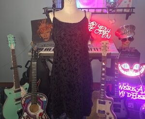 New York & Company Black Midi Dress